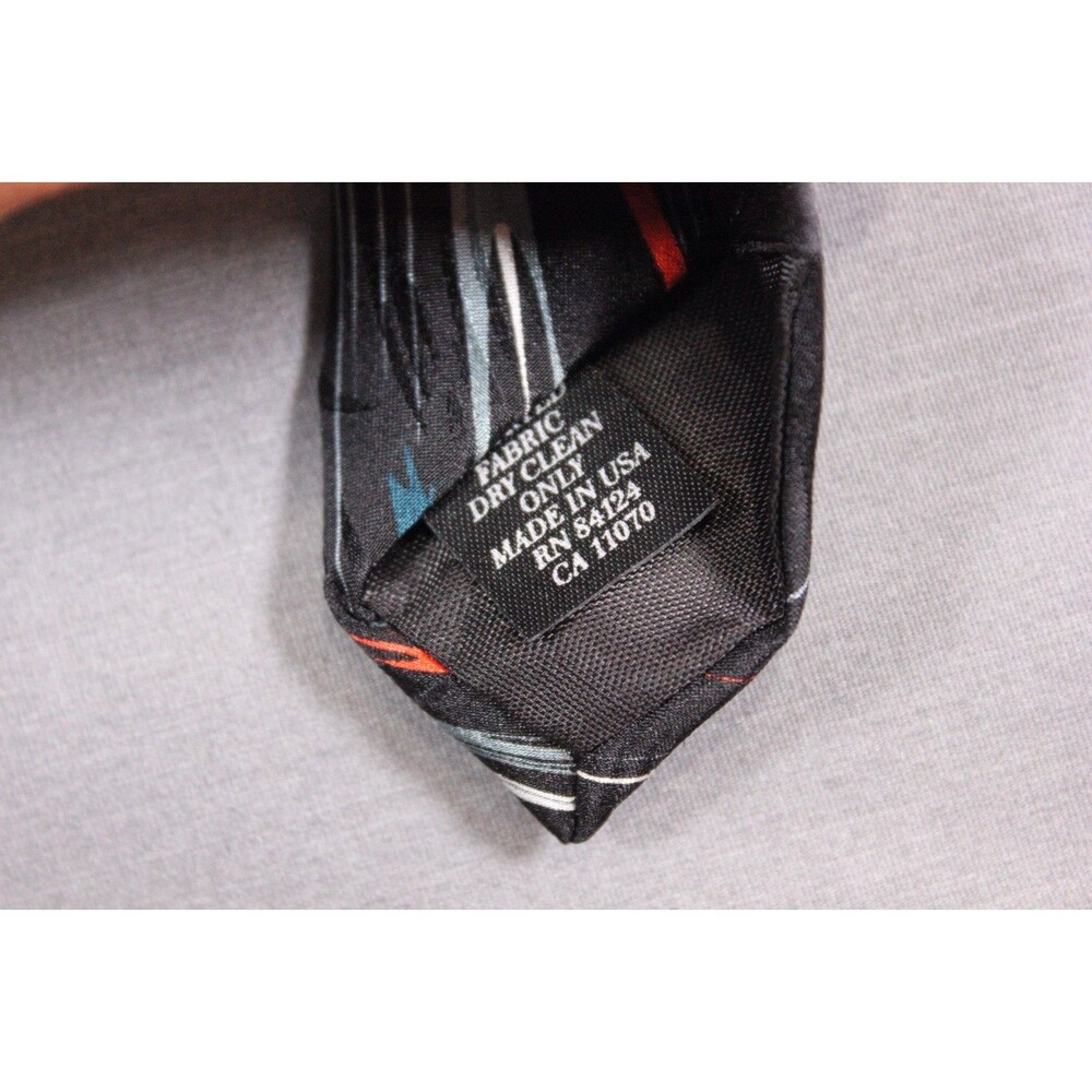 NFL Bears Chicago Bears Burst Football Black Logo Men's Necktie Tie - Picture 2 of 6